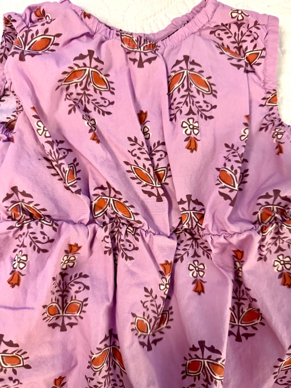 Tea brand Summer or Fall Purple Romper - Picture 4 of 4
